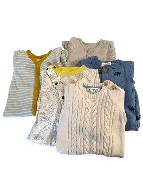 Name Brand Mixed Baby Footies/Onesies - 5-Pack